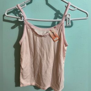 Light pink flower tank top